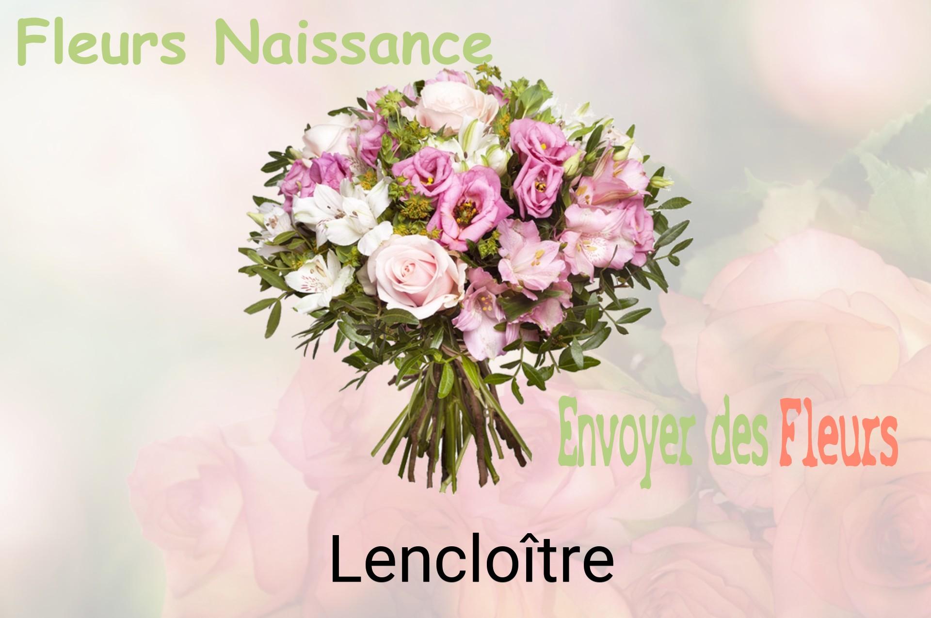 Bouquet de fleurs de naissance livré à Lencloître